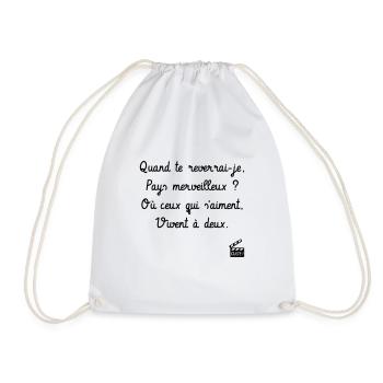 Quand te reverrai-je ? Les bronzés font du ski ! - Sac de sport léger - blanc - Devant