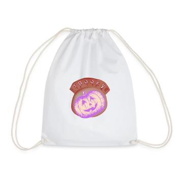 Lilac Halloween Bright Pumpkin - Drawstring Bag - white - Front