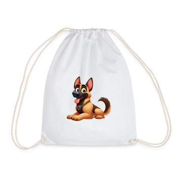 berger allemand 9 - Sac de sport léger - blanc - Devant