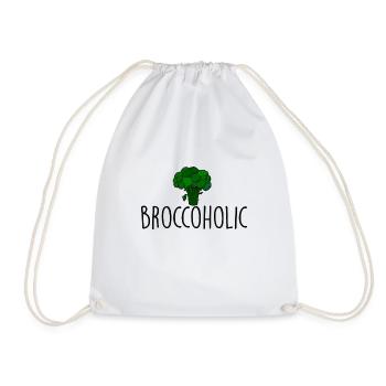 Broccoholic Brocoli brocoli - Sac de sport léger - blanc - Devant