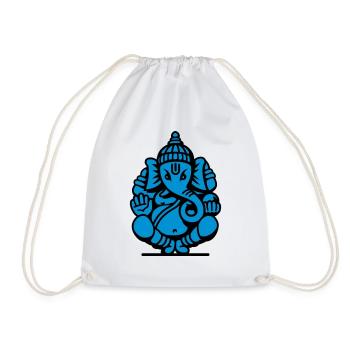 Ganesha Elefant (elephant) No.04.2_2c - Turnbeutel - Weiß - Vorne