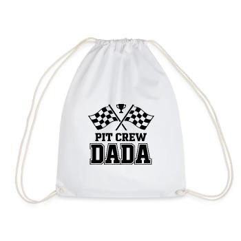 Pit Crew Dada Motorsport Racing Design - Drawstring Bag - white - Front