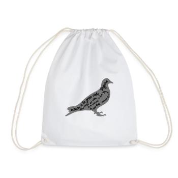 C'est arrivé près de chez vous - Poème Pigeon - Sac de sport léger - blanc - Devant
