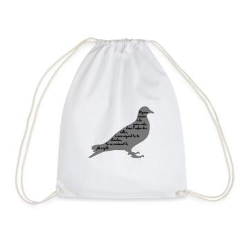 C'est arrivé près de chez vous - Poème Pigeon - Sac de sport léger - blanc - Devant