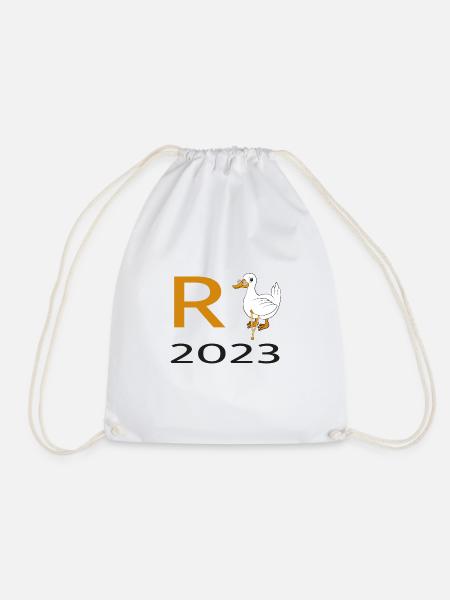 Rente Ente 2023 - Turnbeutel - Weiß
