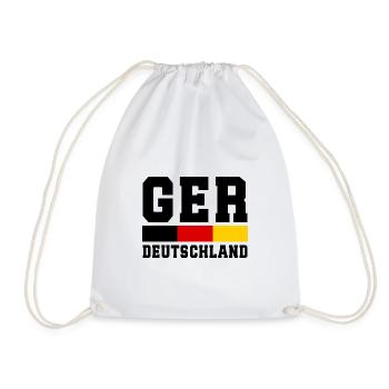 Deutschland Fußball Weltmeisterschaft - Germany - Turnbeutel - Weiß - Vorne