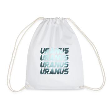 Uranus Design - Turnbeutel - Weiß - Vorne