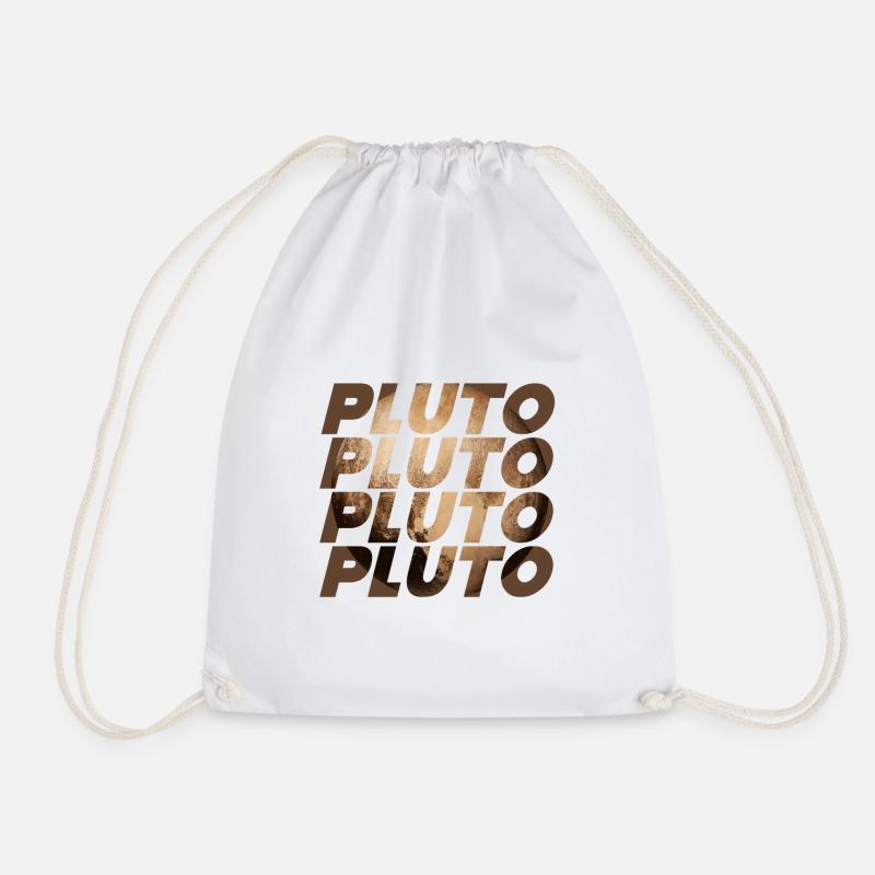 Pluto Design - Drawstring Bag - white
