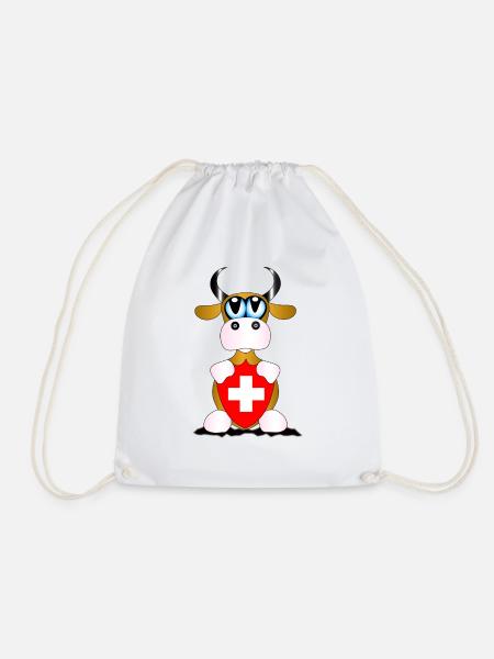 Kuh Schweiz - Turnbeutel - Weiß