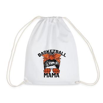 Basketball Mama - Turnbeutel - Weiß - Vorne