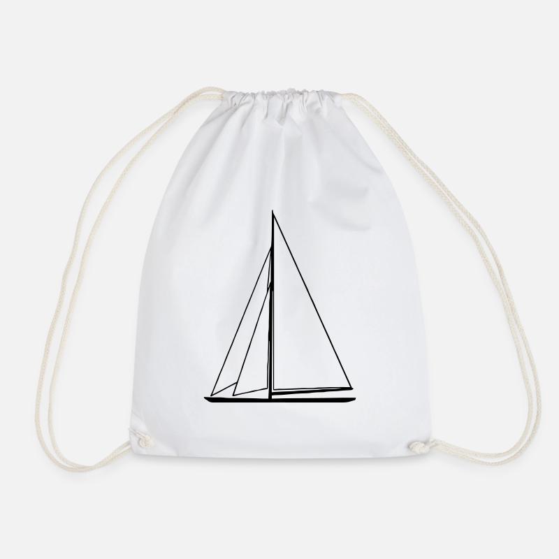 sail boat - Turnbeutel - Weiß