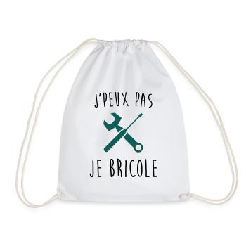 j'peux pas je bricole - Sac de sport léger - blanc - Devant