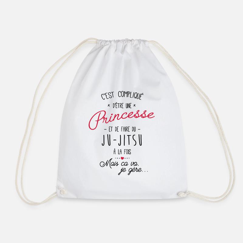 princesse et Ju-Jitsu - Sac de sport léger - blanc