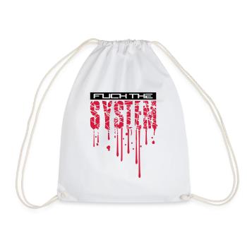 gouttes de sang cool spray graffiti timbre baiser le - Sac de sport léger - blanc - Devant