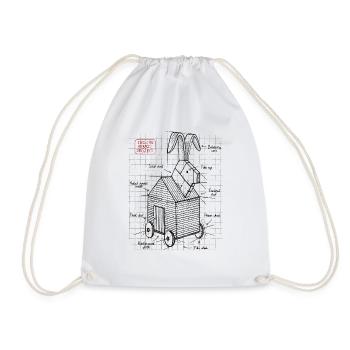 Trojan Rabbit - Sac de sport léger - blanc - Devant