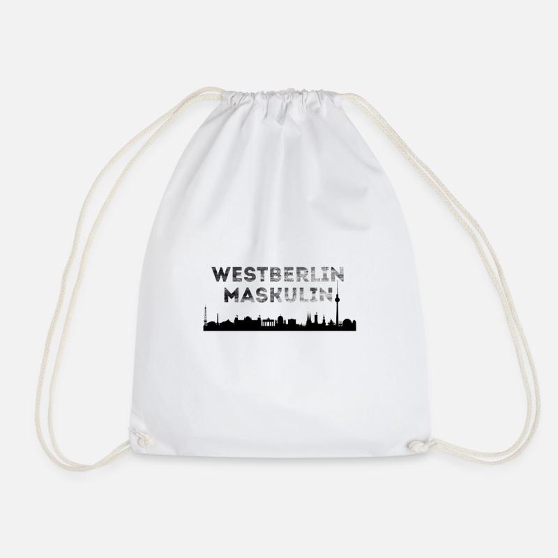 Westberlin maskulin - Turnbeutel - Weiß
