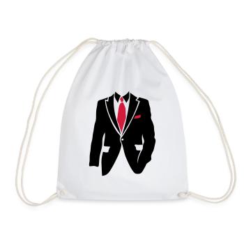 costume cravate business man 2105 - Sac de sport léger - blanc - Devant