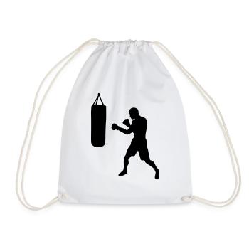 Boxing Boxer - Drawstring Bag - white - Front