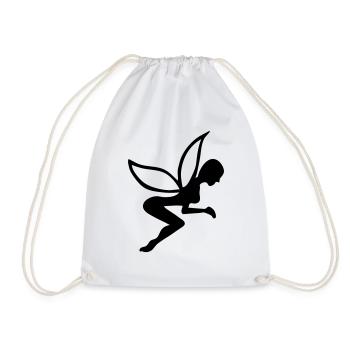fée fairy tail tales vintage cute girl retro - Sac de sport léger - blanc - Devant