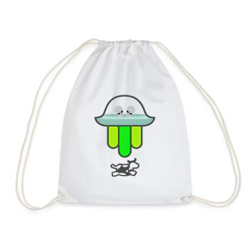 UFO Hamsa - Turnbeutel - Weiß - Vorne