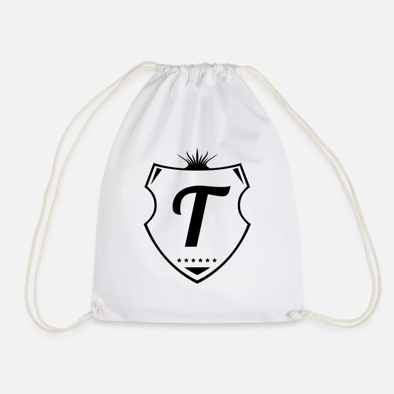 t letter - Turnbeutel - Weiß