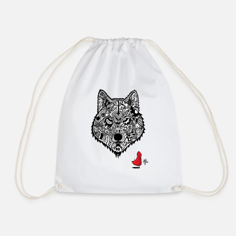 Le loup du Chaperon rouge - Sac de sport léger - blanc