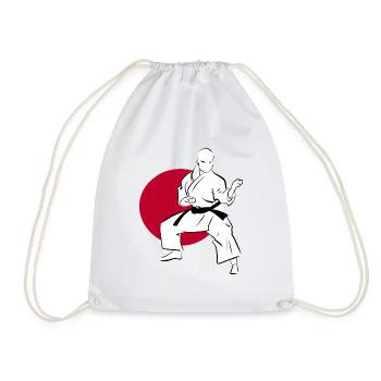Karate Kata Japan - Drawstring Bag - white - Front