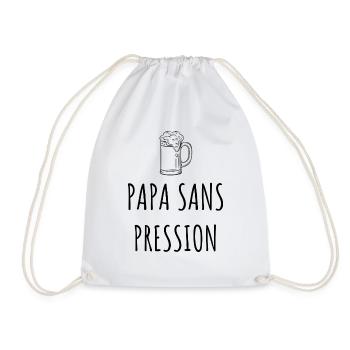 PAPA SANS PRESSION - Sac de sport léger - blanc - Devant