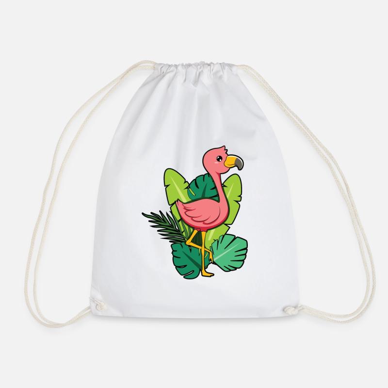 Flamingo - Turnbeutel - Weiß