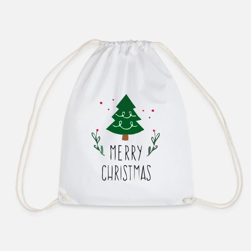 MERRY CHRISTMAS - Turnbeutel - Weiß