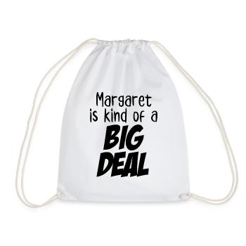 Margaret est un peu une grosse affaire - Sac de sport léger - blanc - Devant