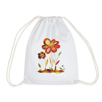 Fleur - Sac de sport léger - blanc - Devant