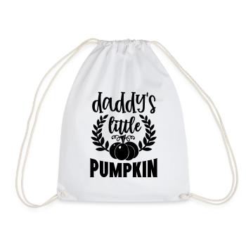 daddy s little pumpkinb - Drawstring Bag - white - Front