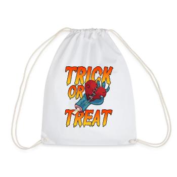 Halloween Trick or Treat Süßes oder Saures Herz - Sac de sport léger - blanc - Devant