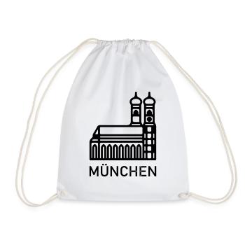 München - Turnbeutel - Weiß - Vorne