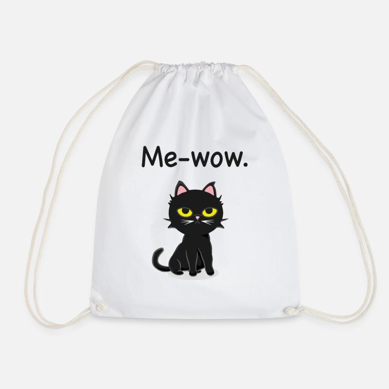 Me-wow. - Turnbeutel - Weiß