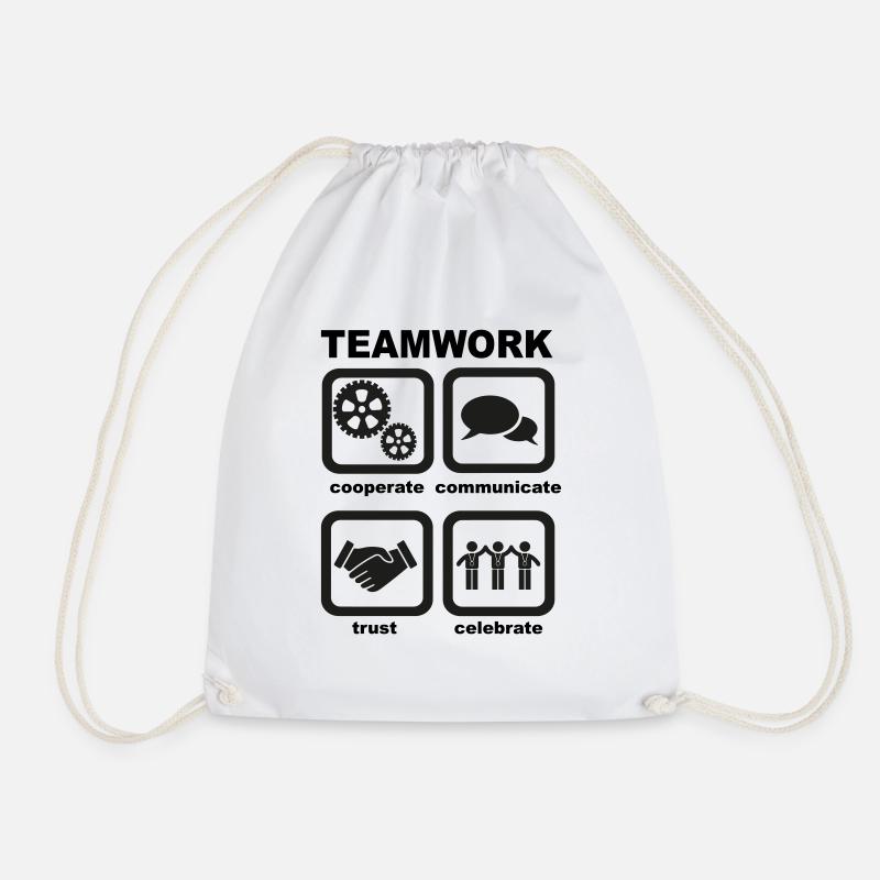Teamwork - Turnbeutel - Weiß