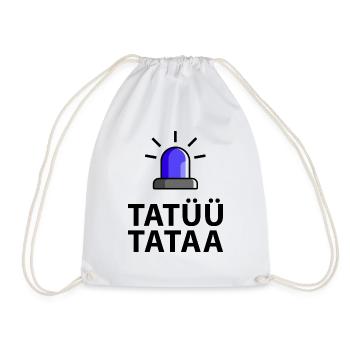 Tatüü Tataa Blaulicht - Turnbeutel - Weiß - Vorne