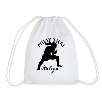 Muay Thai combattant l’Italie - Sac de sport léger - blanc - Devant