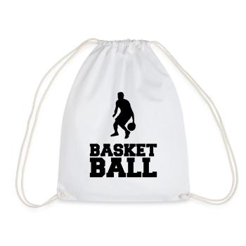 basket-ball - Sac de sport léger - blanc - Devant