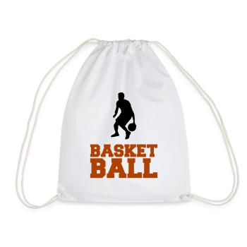 basket-ball - Sac de sport léger - blanc - Devant