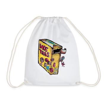 New monster flakes ! - Drawstring Bag - white - Front