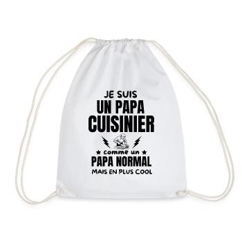 PAPA CUISINIER - Sac de sport léger - blanc - Devant