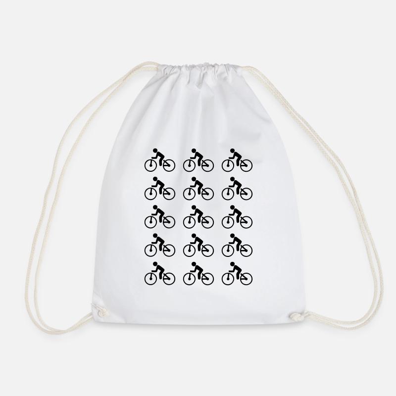 Fahrrad - Turnbeutel - Weiß