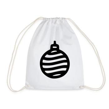 Boule de Noël - Sac de sport léger - blanc - Devant