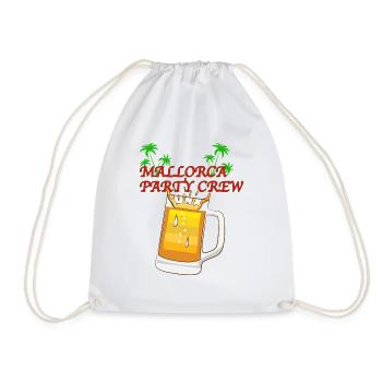 Mallorca Party Crew Malle Outfit - Drawstring Bag - white - Front