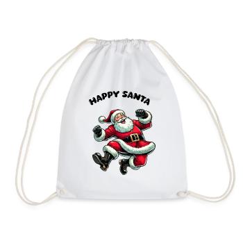 Santa Claus happy Santa - Drawstring Bag - white - Front
