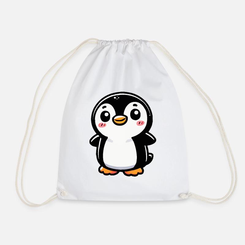 pinguin comic - Turnbeutel - Weiß