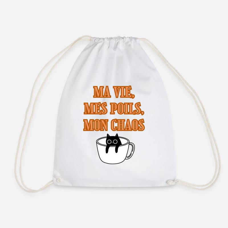 Ma vie mes poils - Sac de sport léger - blanc