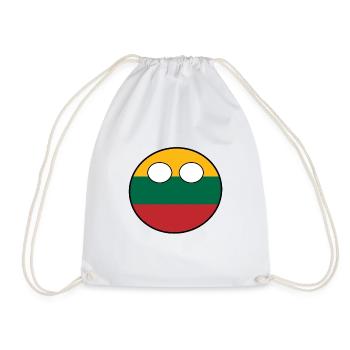 Countryball Country Home Lithuania - Drawstring Bag - white - Front